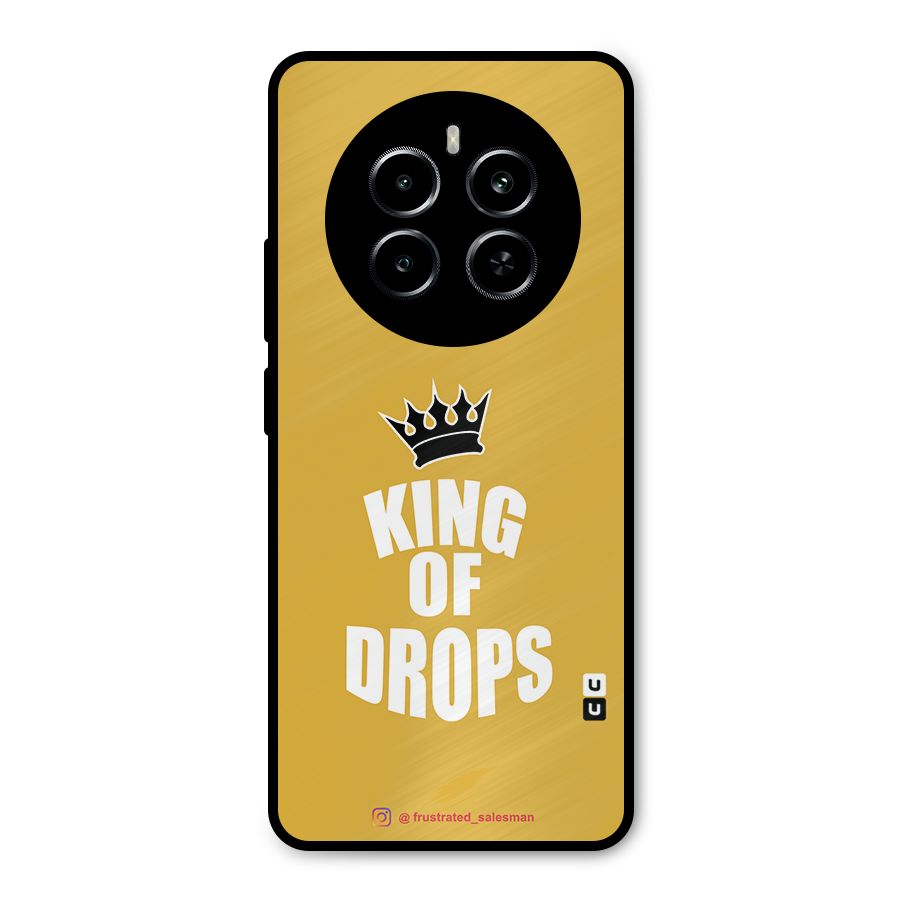 King of Drops Mustard Yellow Metal Back Case for Realme P1