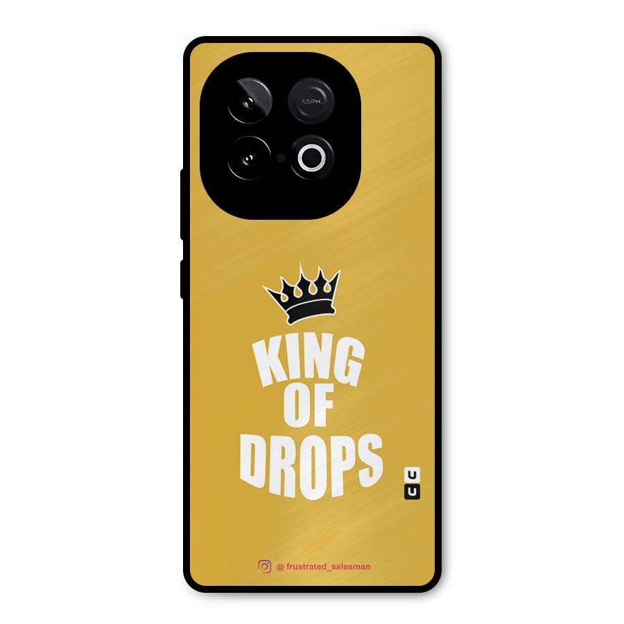 King of Drops Mustard Yellow Metal Back Case for iQOO Neo 10