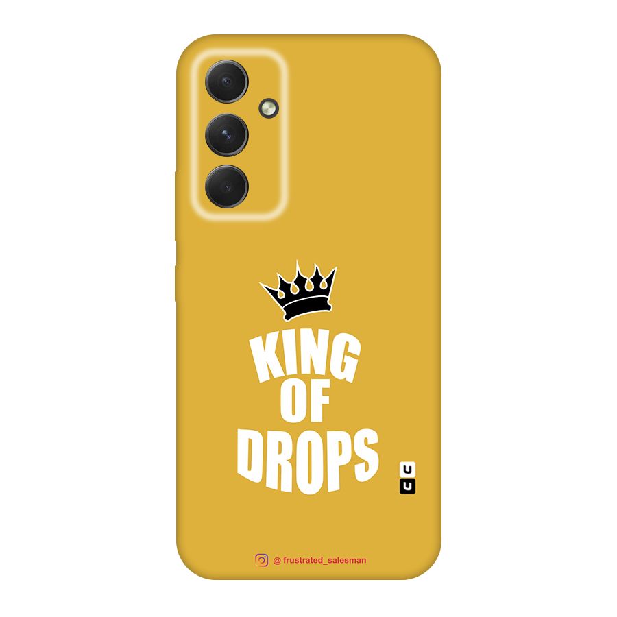 King of Drops Mustard Yellow Original Polycarbonate Back Case for Galaxy A54