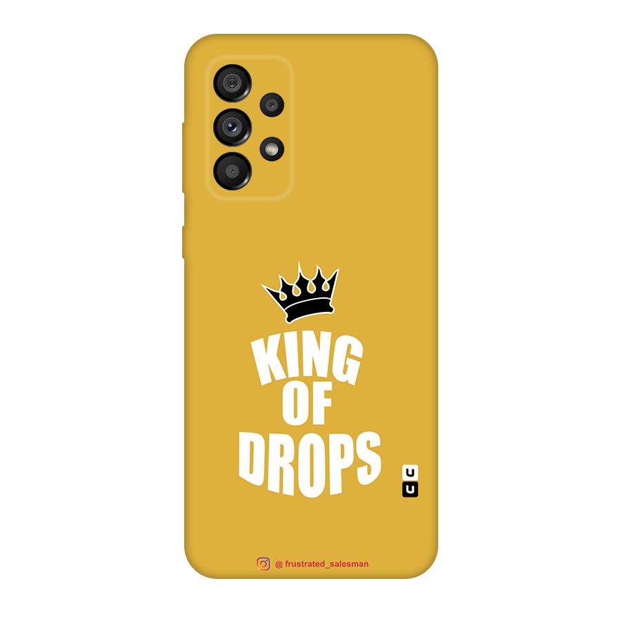 King of Drops Mustard Yellow Original Polycarbonate Back Case for Galaxy A73 5G