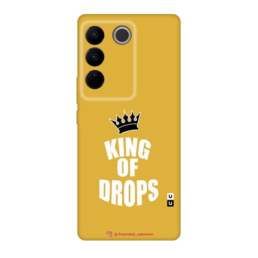 King of Drops Mustard Yellow Original Polycarbonate Back Case for Vivo V27