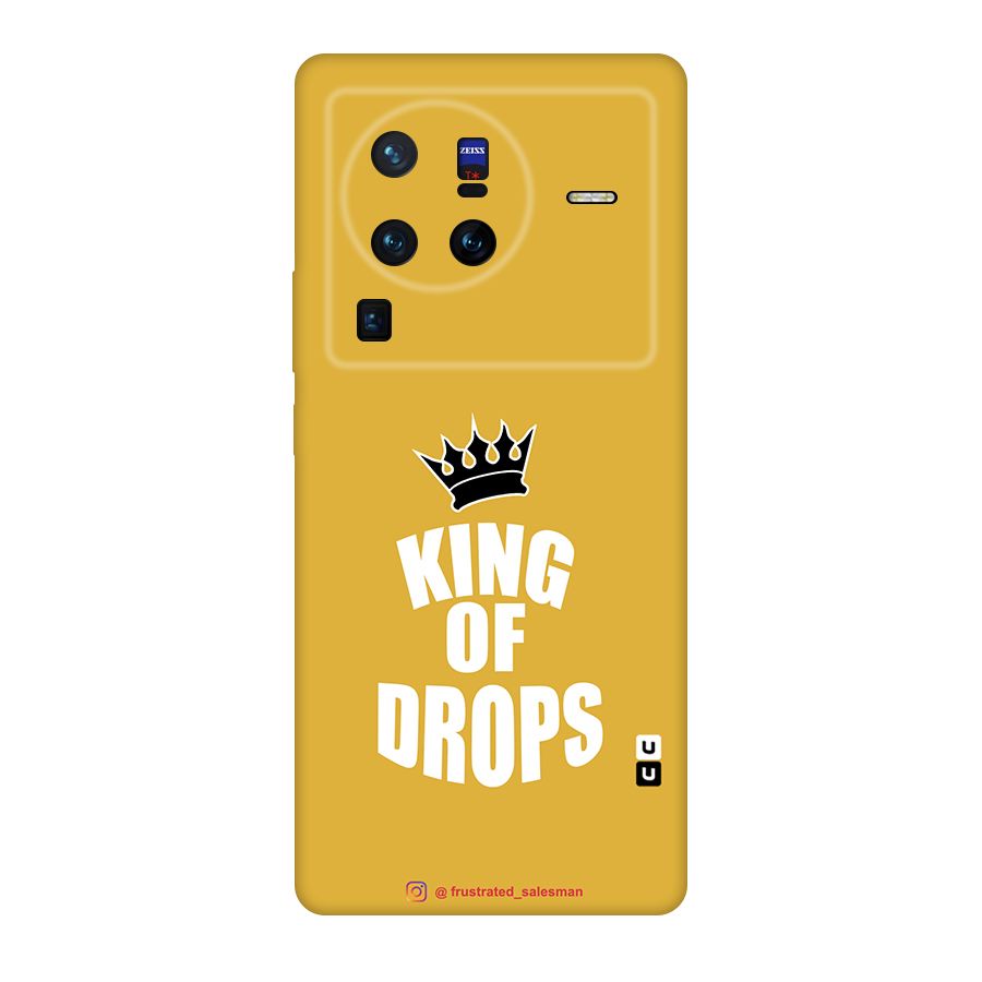 King of Drops Mustard Yellow Original Polycarbonate Back Case for Vivo X80