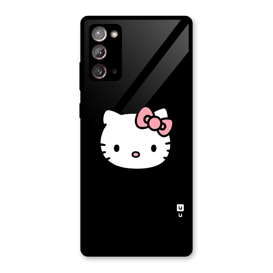 Kitty Cute Glass Back Case for Galaxy Note 20