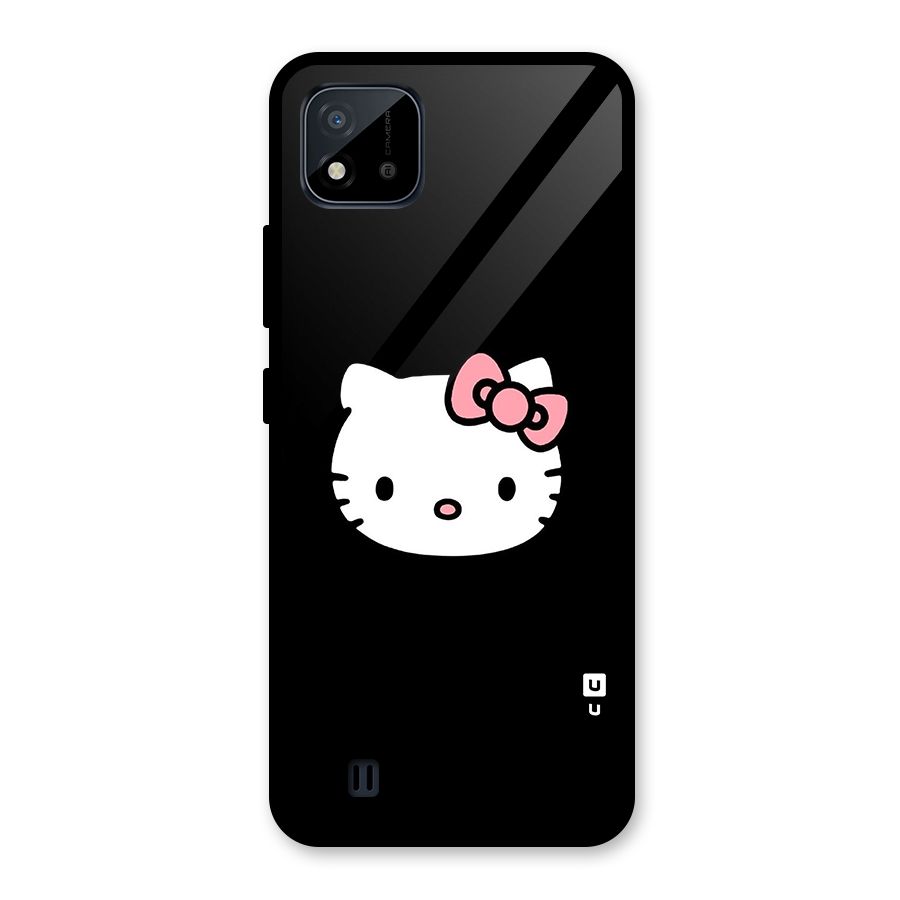 Kitty Cute Glass Back Case for Realme C11 2021