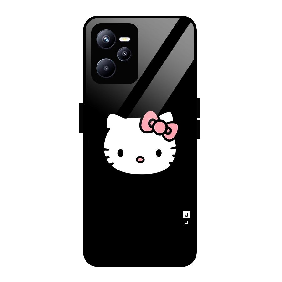 Kitty Cute Glass Back Case for Realme C35