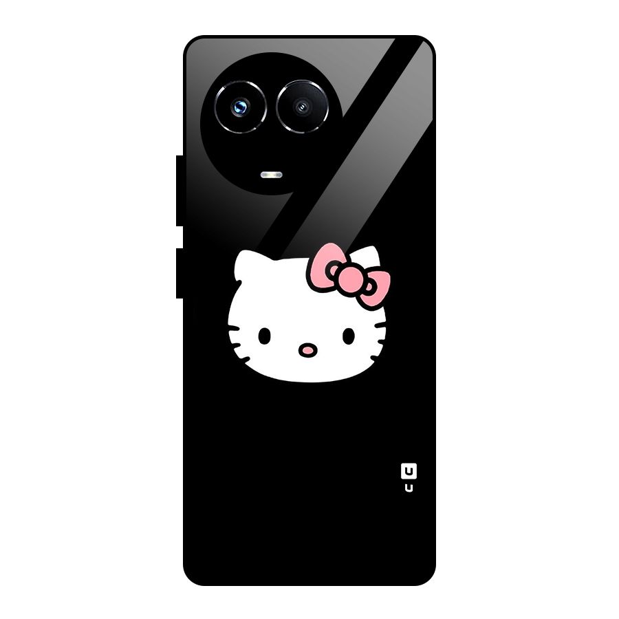 Kitty Cute Glass Back Case for Realme Narzo 60X