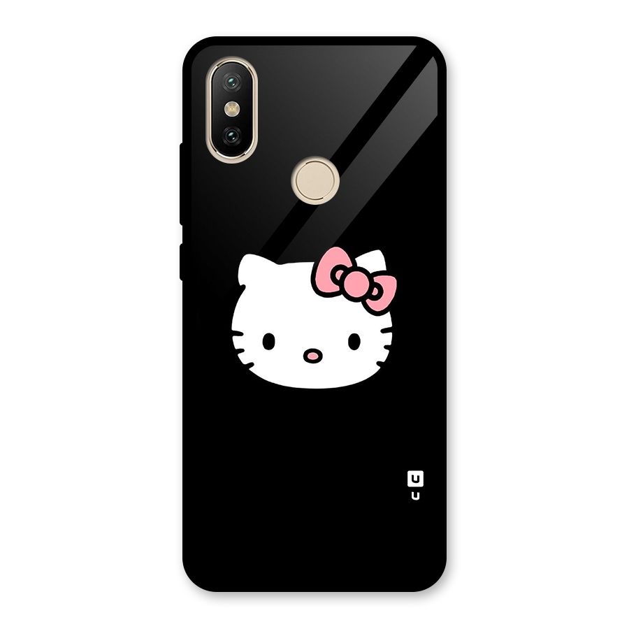 Kitty Cute Glass Back Case for Redmi A2