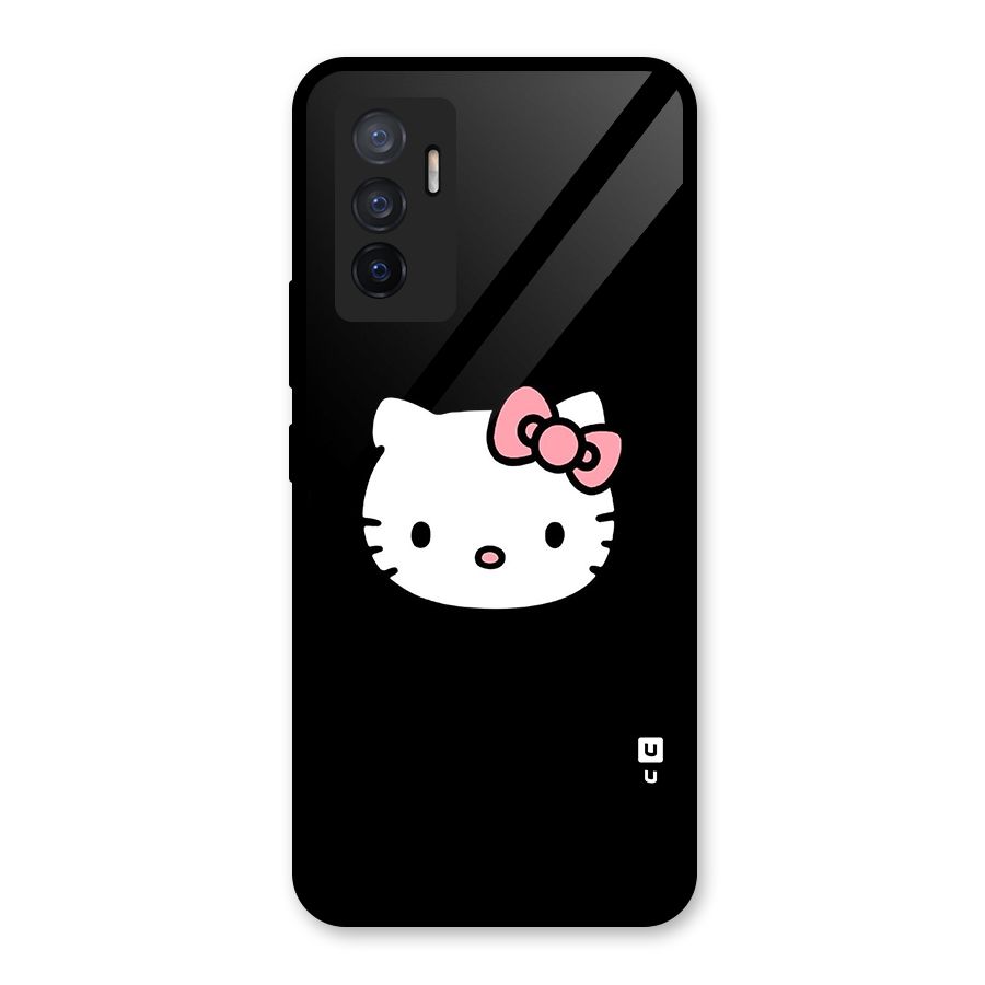 Kitty Cute Glass Back Case for Vivo V23e