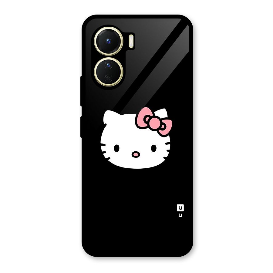 Kitty Cute Glass Back Case for Vivo Y56