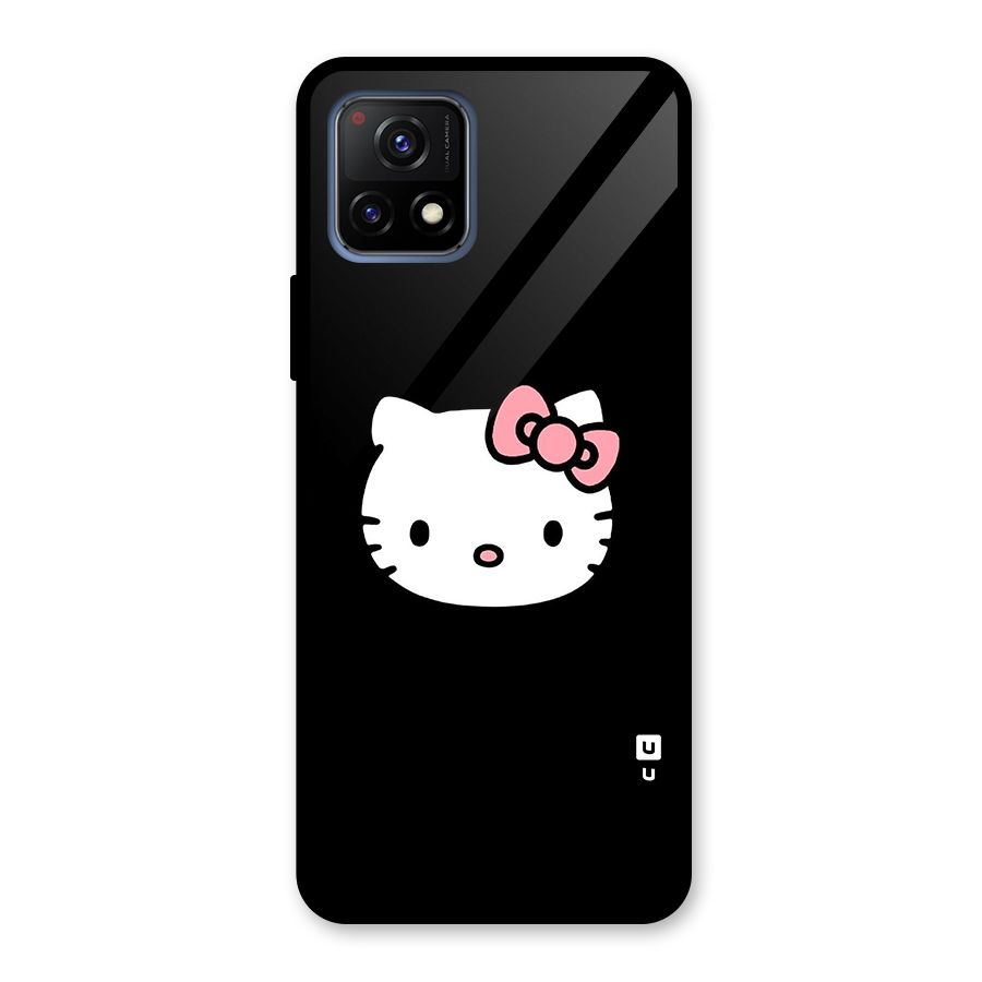 Kitty Cute Glass Back Case for Vivo Y72 5G