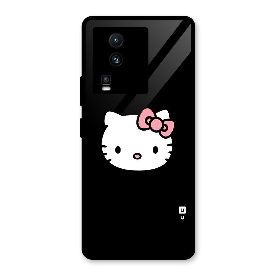 Kitty Cute Glass Back Case for Vivo iQOO Neo 7