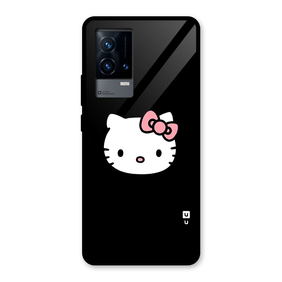 Kitty Cute Glass Back Case for iQOO 9 5G