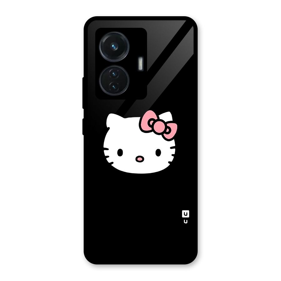 Kitty Cute Glass Back Case for iQOO Z6 44W
