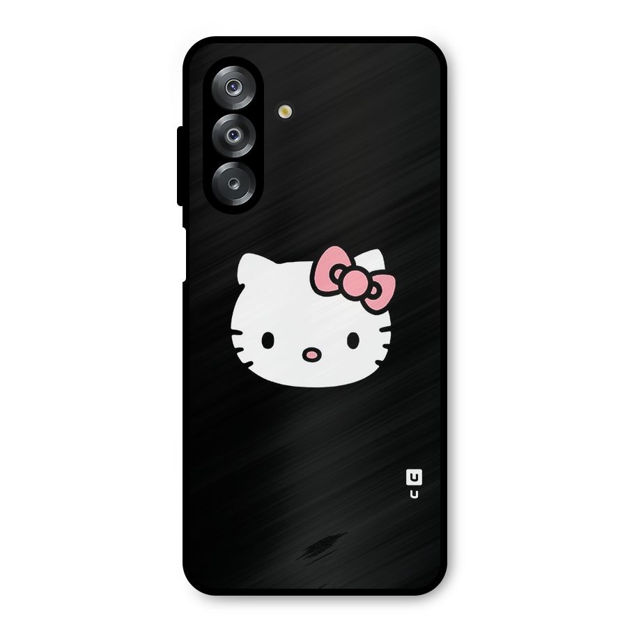 Kitty Cute Metal Back Case for Galaxy A26