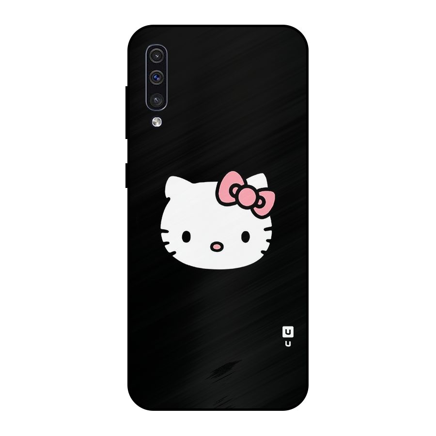Kitty Cute Metal Back Case for Galaxy A50s