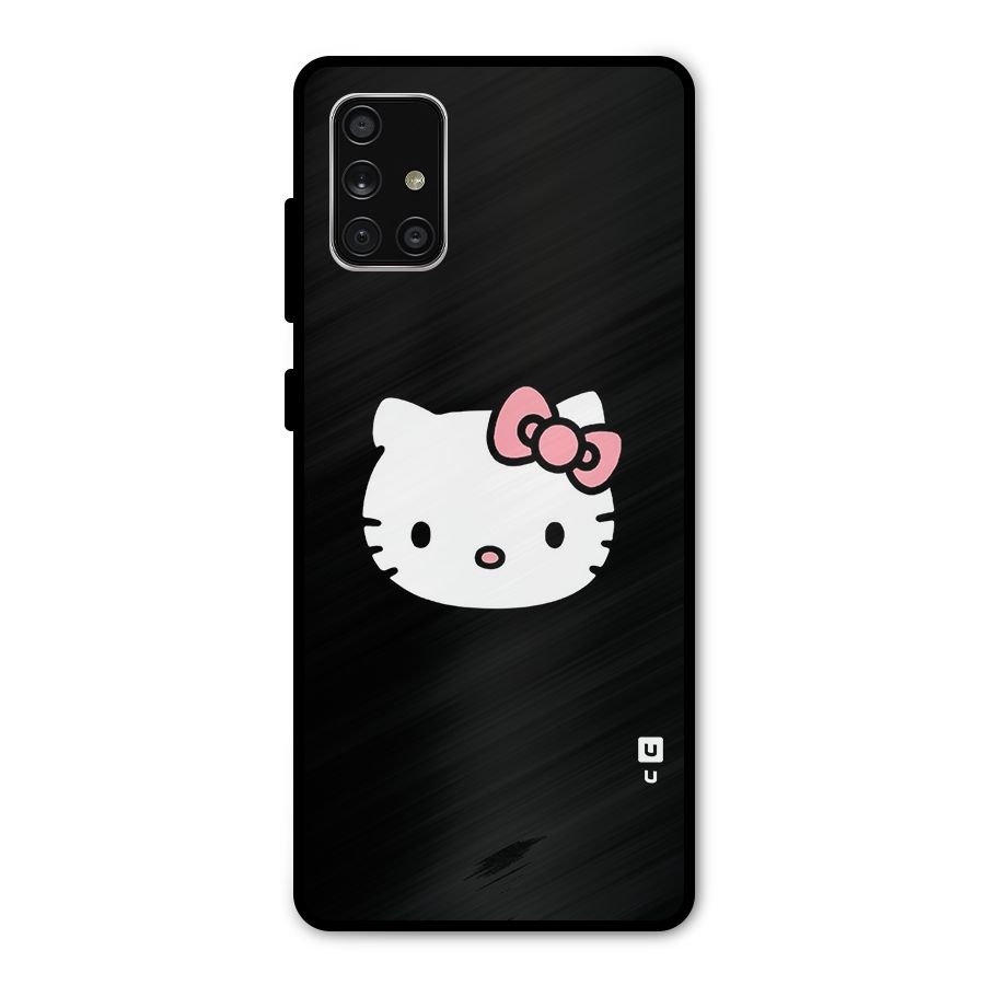 Kitty Cute Metal Back Case for Galaxy A71