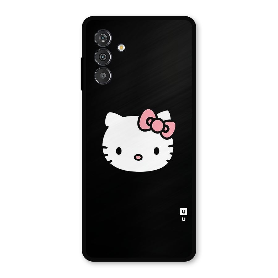Kitty Cute Metal Back Case for Galaxy F13