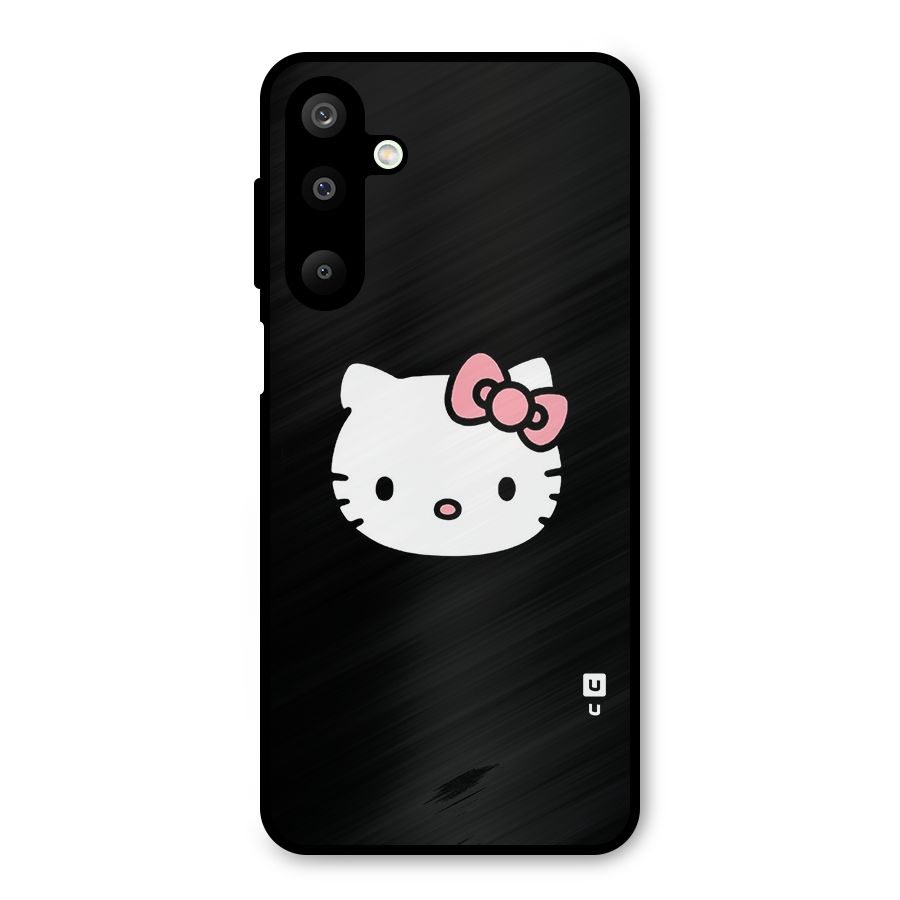 Kitty Cute Metal Back Case for Galaxy M16