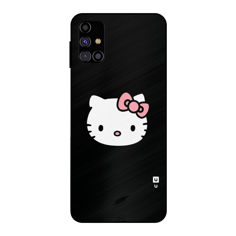 Kitty Cute Metal Back Case for Galaxy M31s