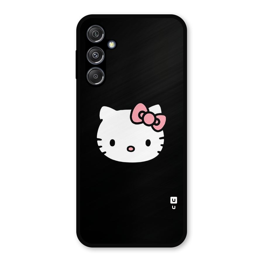 Kitty Cute Metal Back Case for Galaxy M34 5G