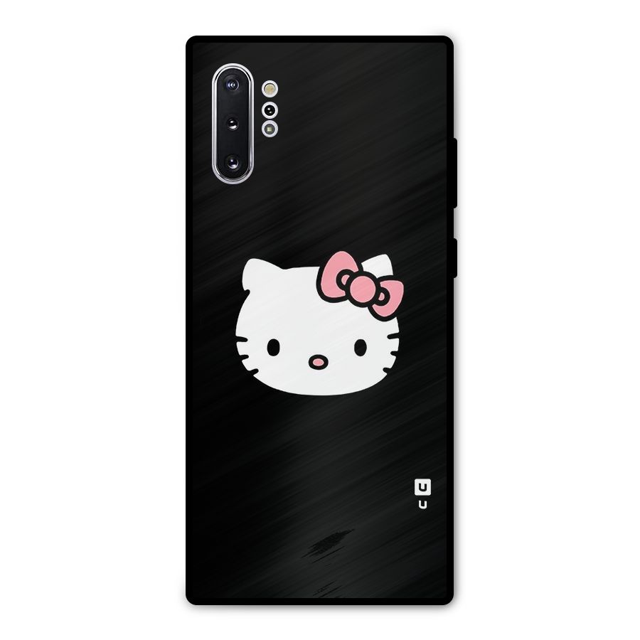 Kitty Cute Metal Back Case for Galaxy Note 10 Plus