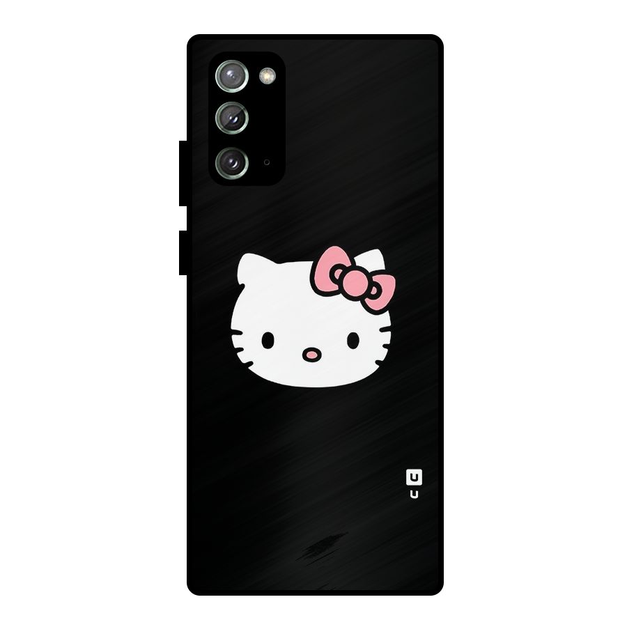 Kitty Cute Metal Back Case for Galaxy Note 20