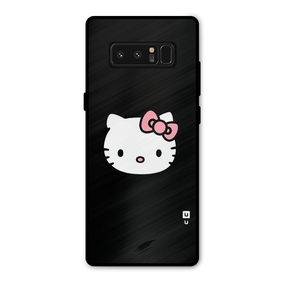 Kitty Cute Metal Back Case for Galaxy Note 8