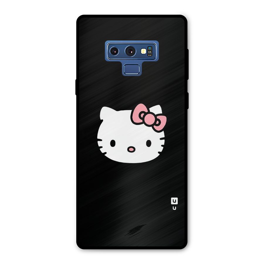 Kitty Cute Metal Back Case for Galaxy Note 9