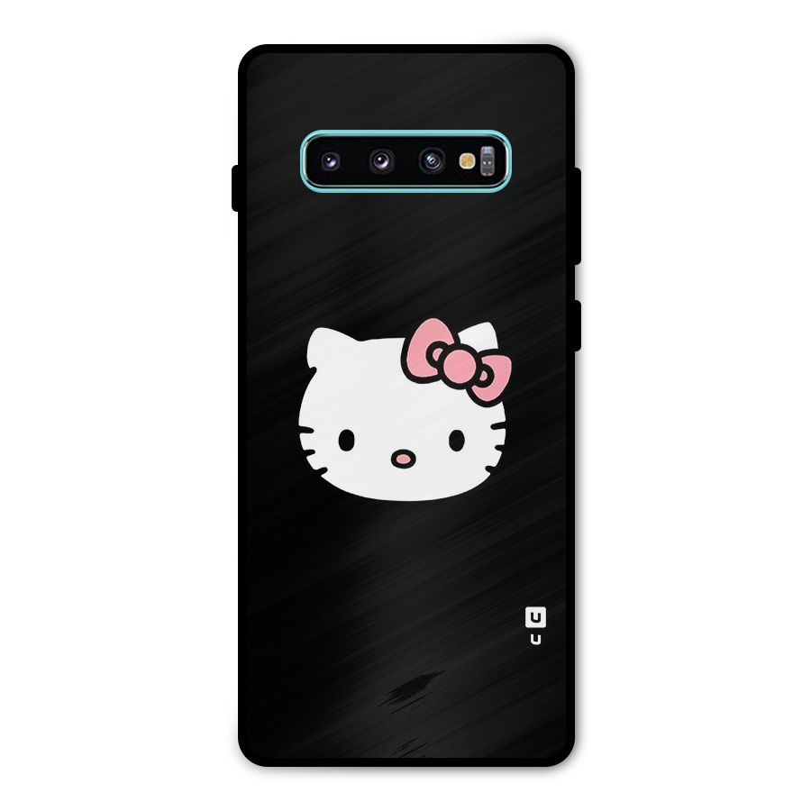 Kitty Cute Metal Back Case for Galaxy S10 Plus