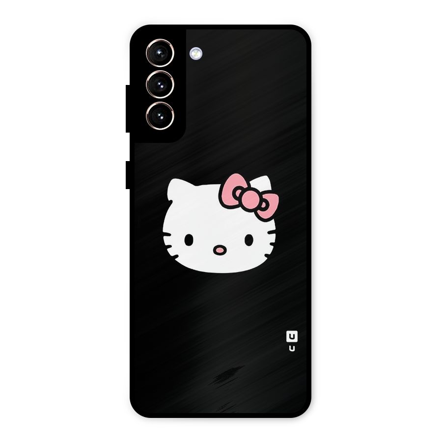 Kitty Cute Metal Back Case for Galaxy S21 Plus