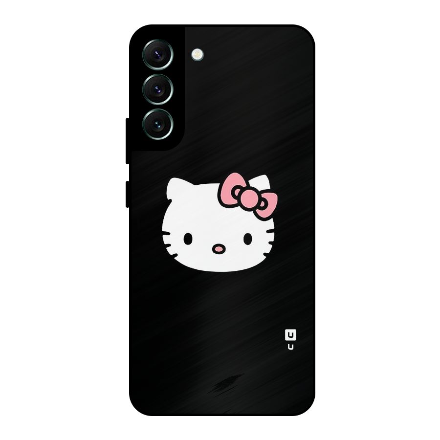 Kitty Cute Metal Back Case for Galaxy S22 Plus 5G