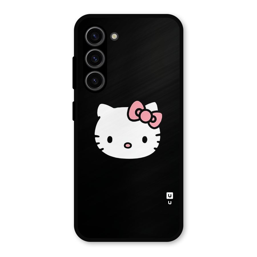 Kitty Cute Metal Back Case for Galaxy S23