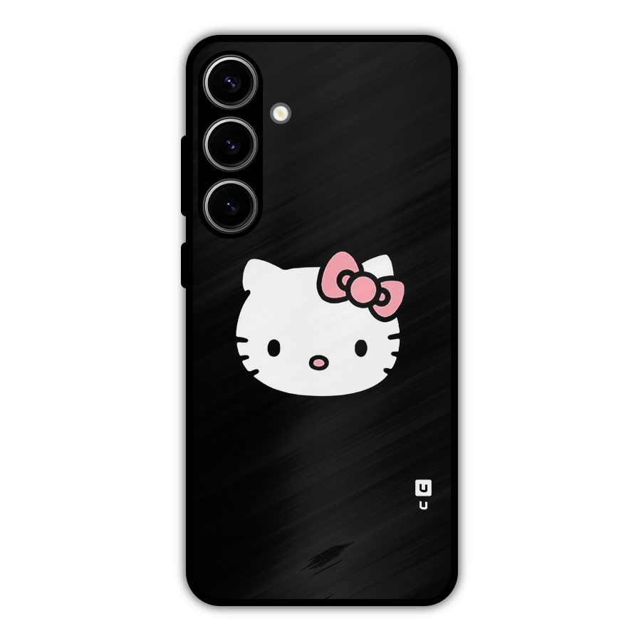 Kitty Cute Metal Back Case for Galaxy S24 Plus