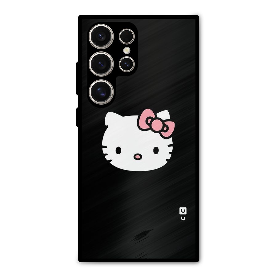 Kitty Cute Metal Back Case for Galaxy S24 Ultra