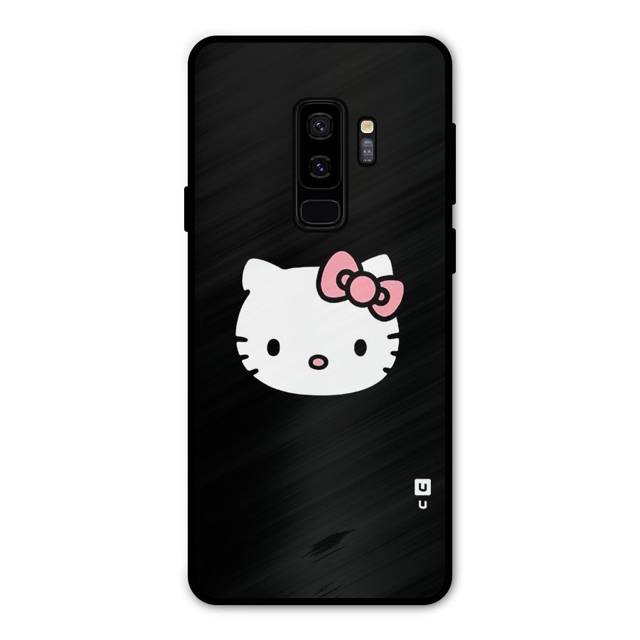 Kitty Cute Metal Back Case for Galaxy S9 Plus