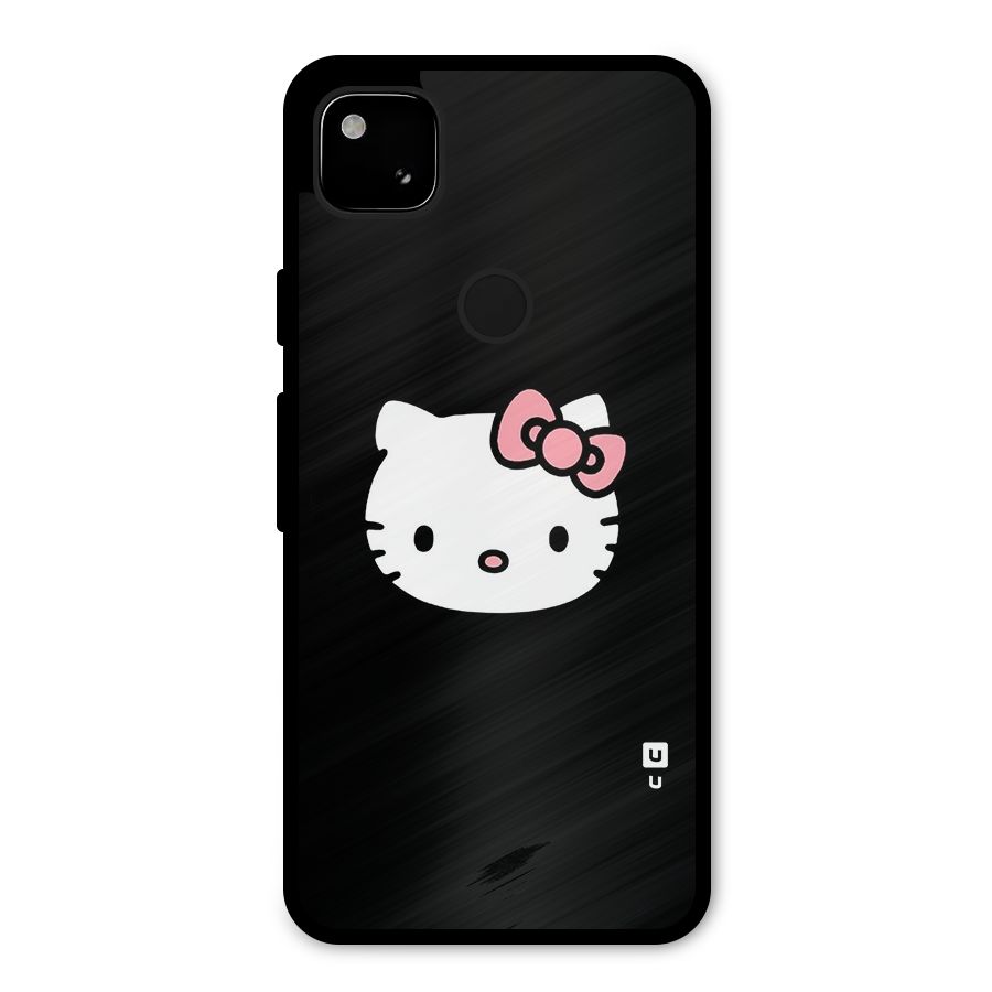 Kitty Cute Metal Back Case for Google Pixel 4a