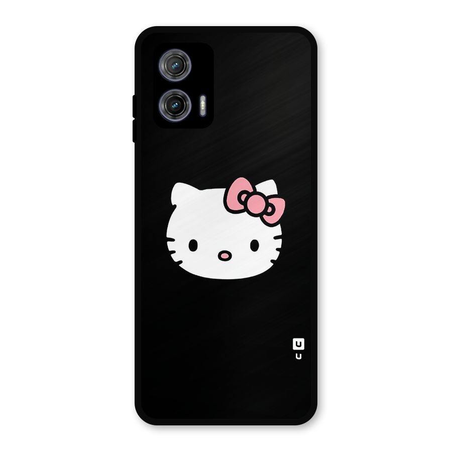 Kitty Cute Metal Back Case for Moto G73
