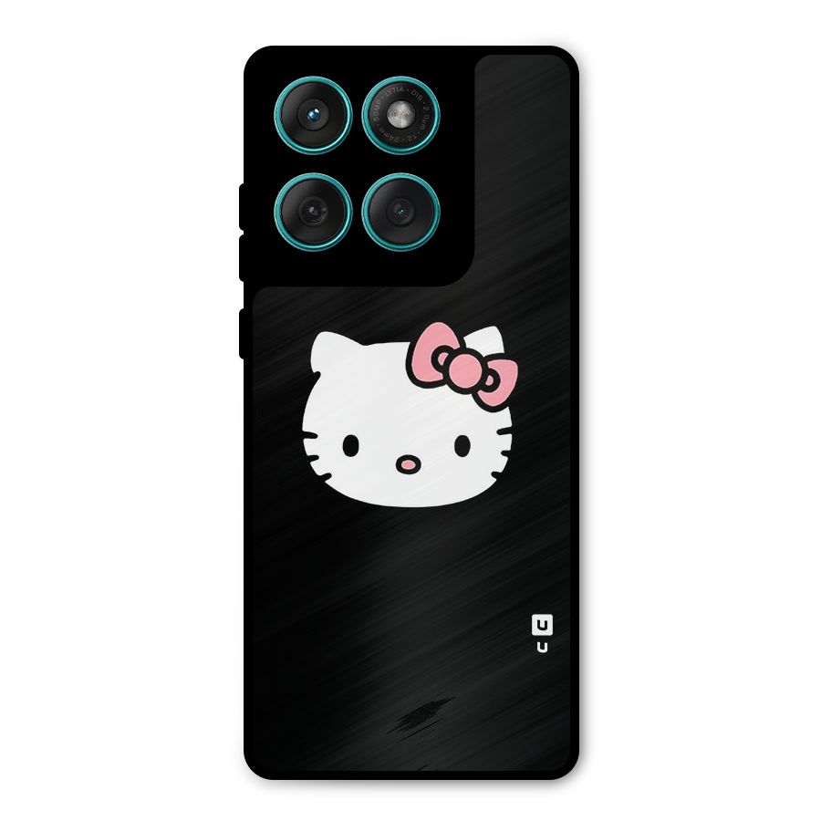 Kitty Cute Metal Back Case for Motorola Edge 60 Fusion