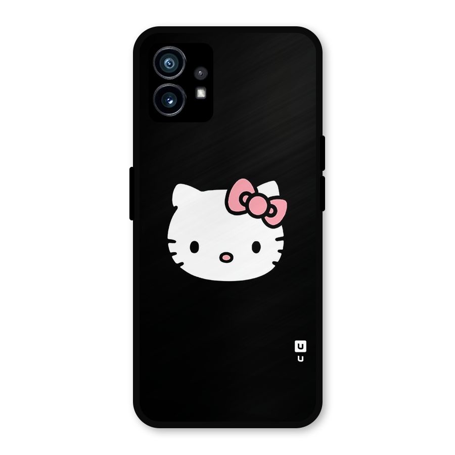 Kitty Cute Metal Back Case for Nothing Phone 1