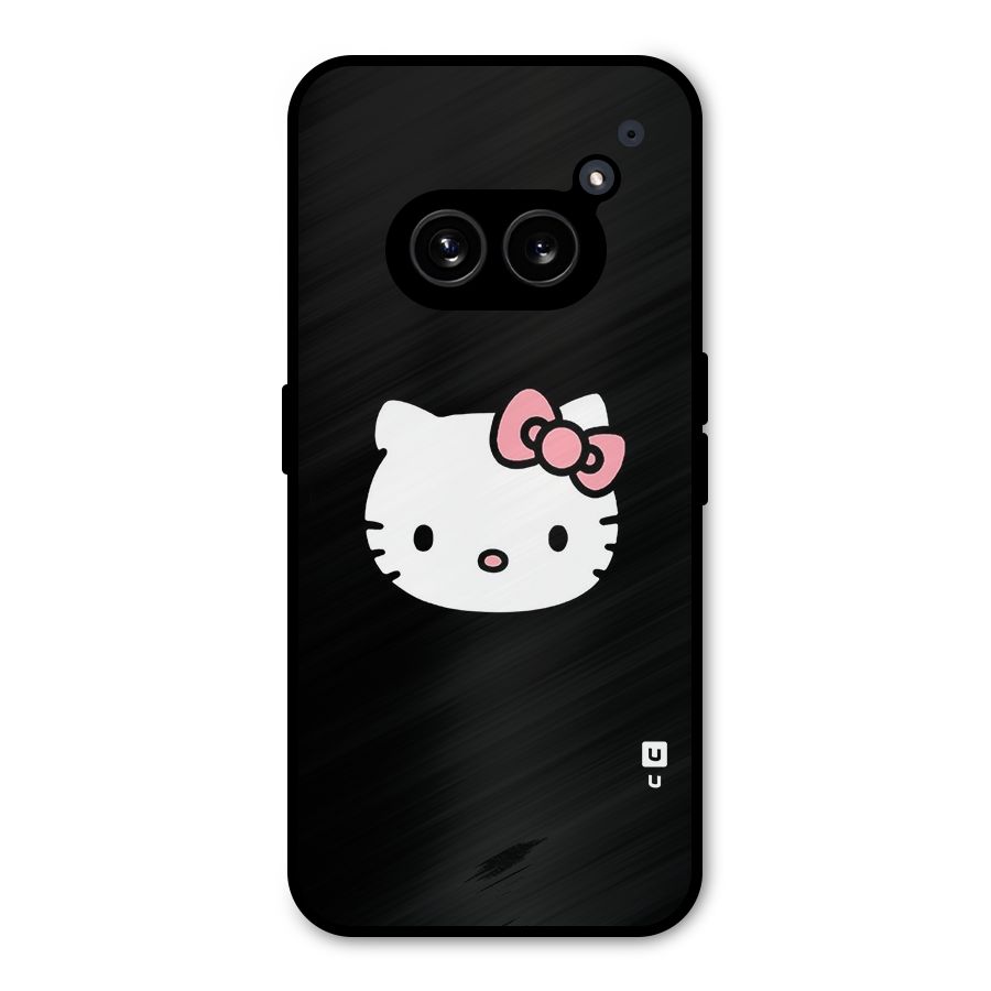 Kitty Cute Metal Back Case for Nothing Phone 2a Plus