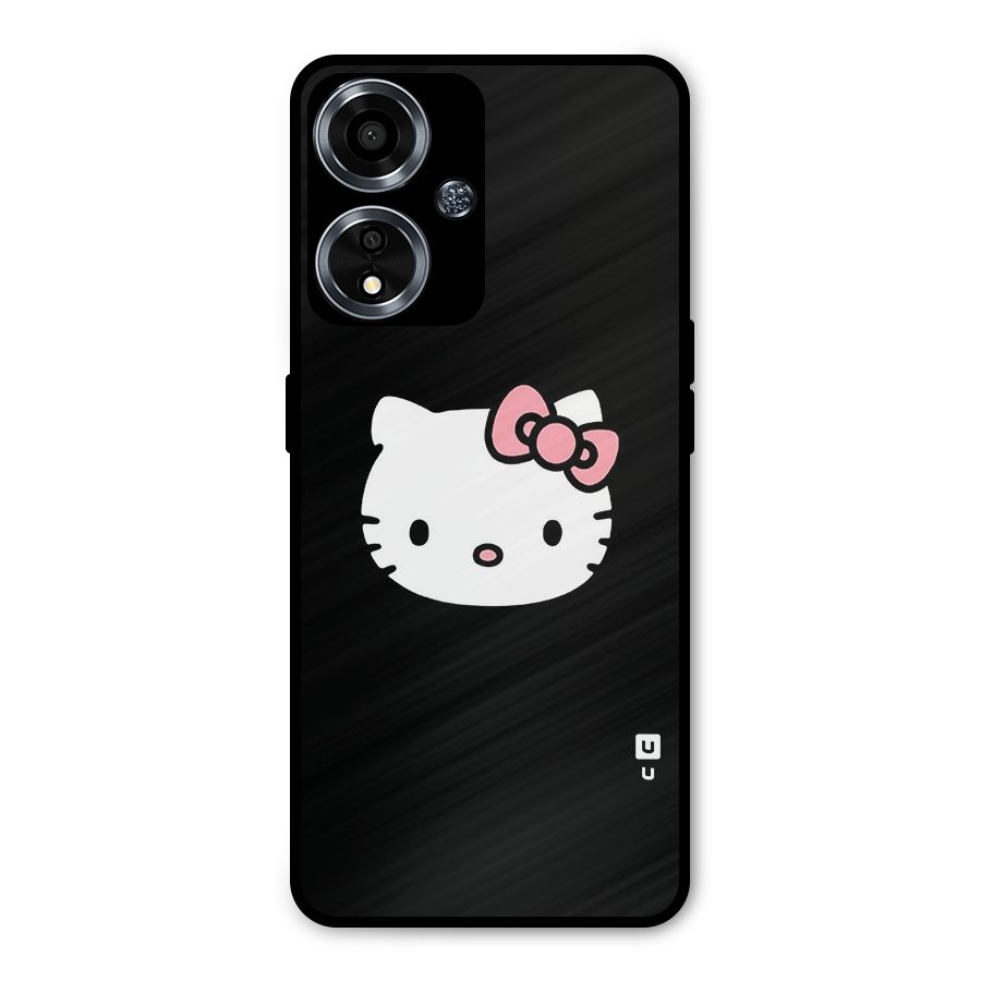 Kitty Cute Metal Back Case for Oppo A59
