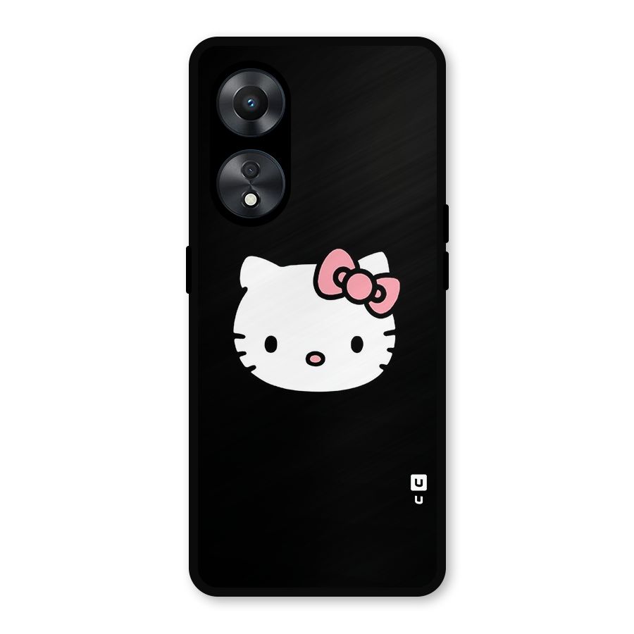 Kitty Cute Metal Back Case for Oppo A78