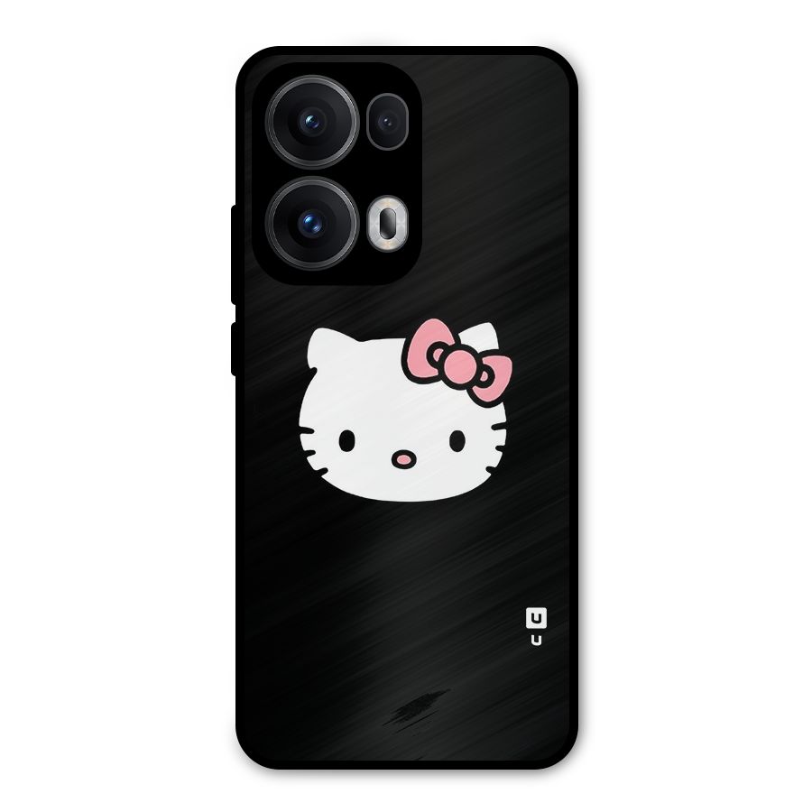 Kitty Cute Metal Back Case for Oppo Reno13 Pro