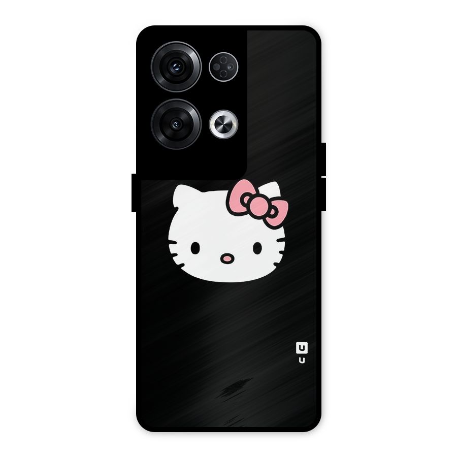 Kitty Cute Metal Back Case for Oppo Reno8 Pro 5G