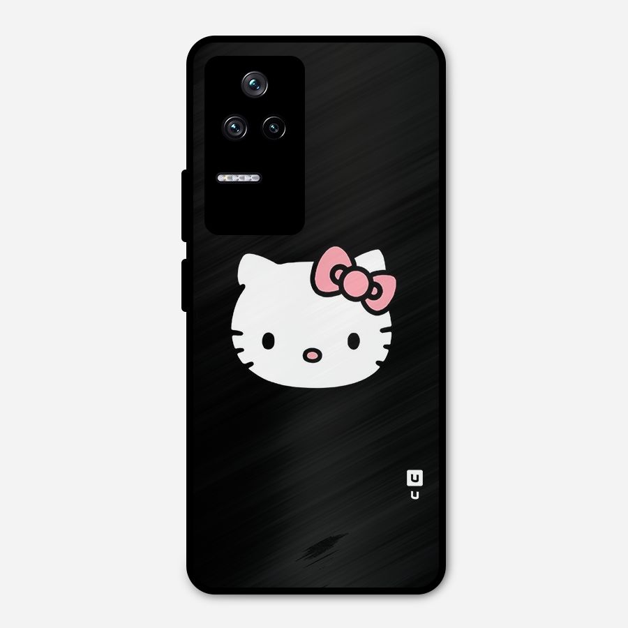 Kitty Cute Metal Back Case for Poco F4 5G