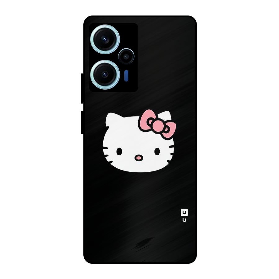Kitty Cute Metal Back Case for Poco F5