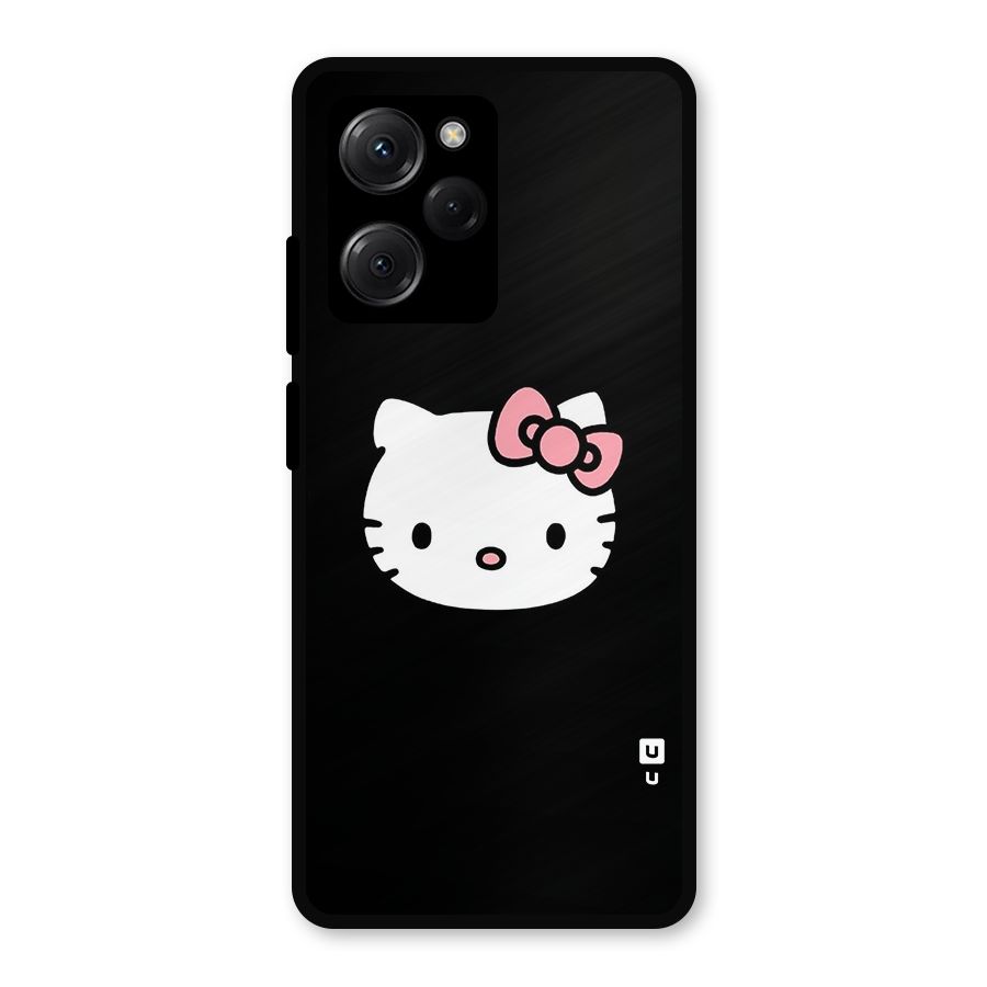 Kitty Cute Metal Back Case for Poco X5 Pro