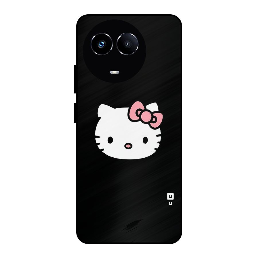 Kitty Cute Metal Back Case for Realme 11X