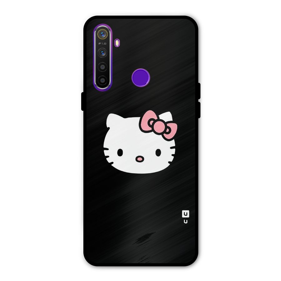 Kitty Cute Metal Back Case for Realme 5