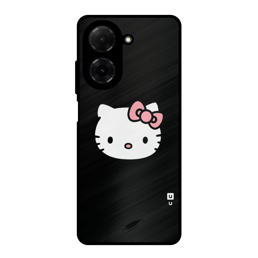 Kitty Cute Metal Back Case for Redmi A5 4G